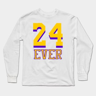 24 Ever LA Memorial Basketball Legend Design Long Sleeve T-Shirt